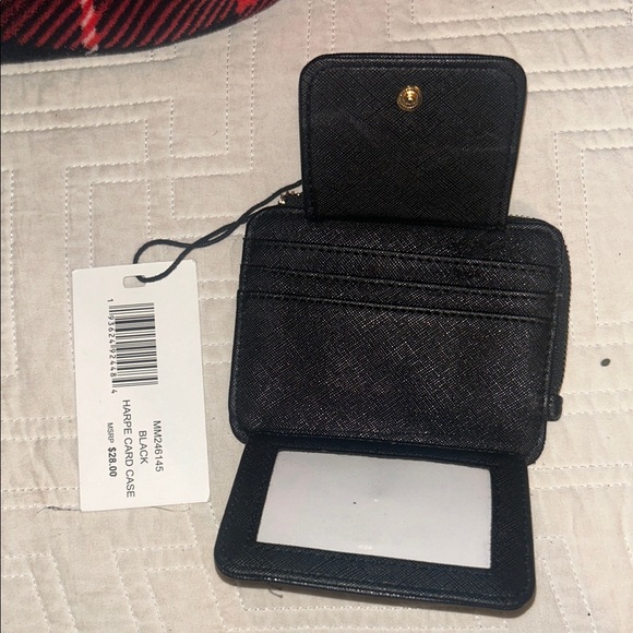 Steve Madden black card case with gold detail - Picture 2 of 3